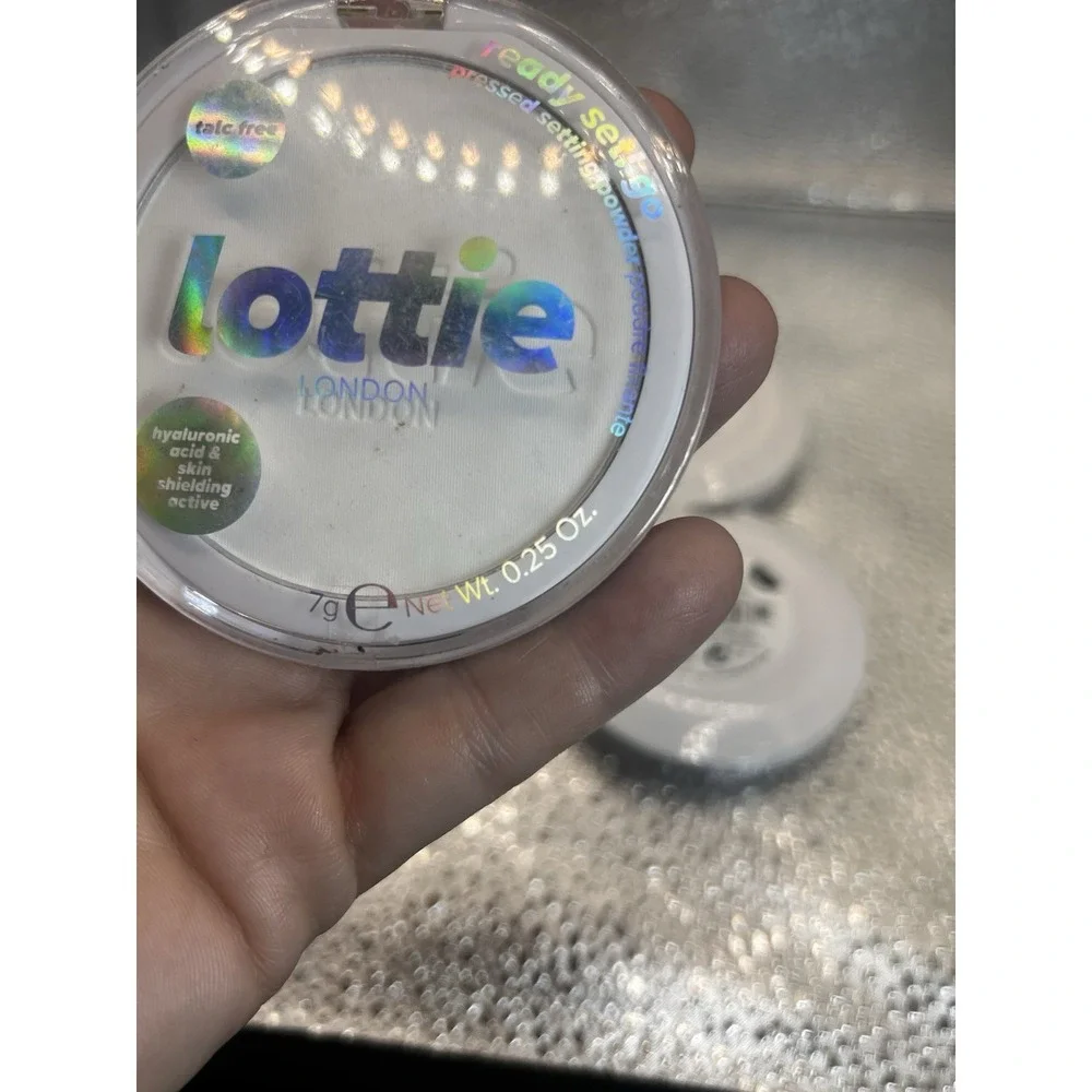 Lot Of 5 Lottie London Ready Set Go Pressed Powder, True Translucent